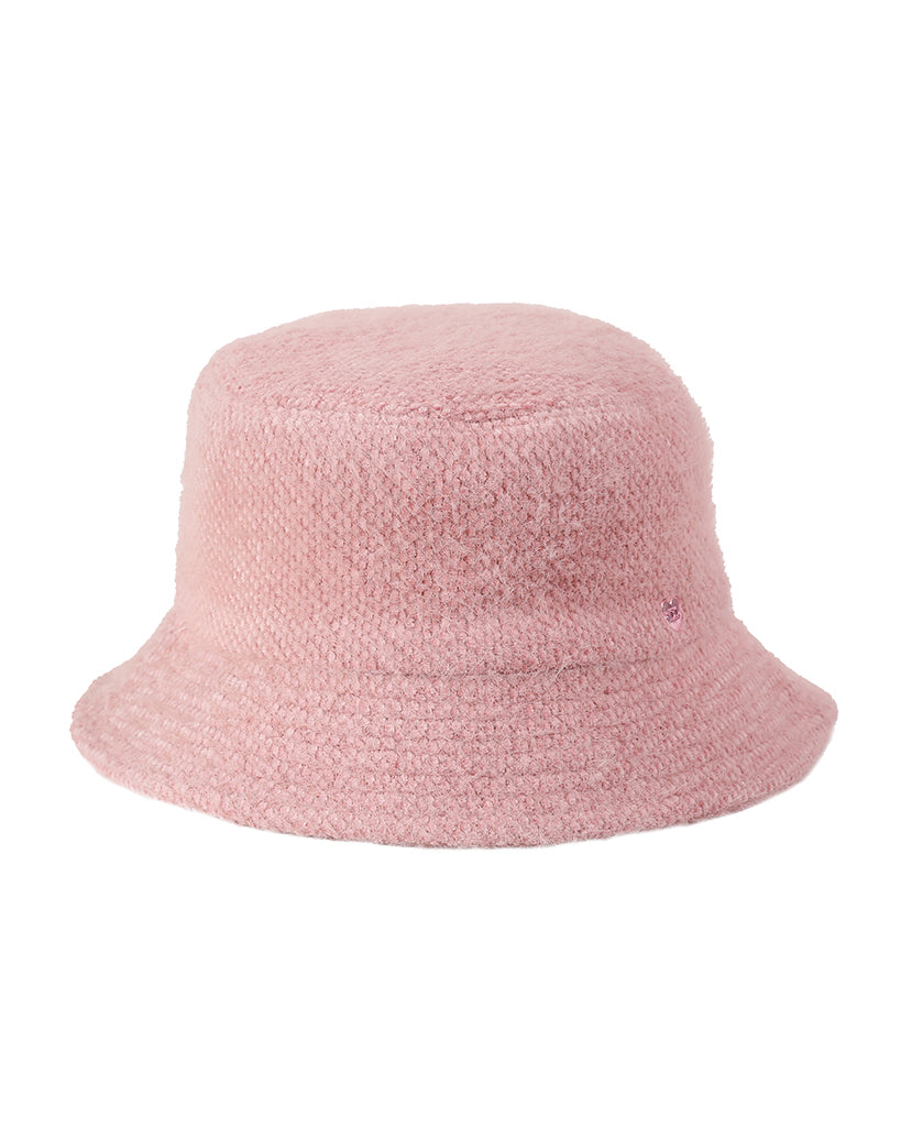 AW short fake fur bucket hat