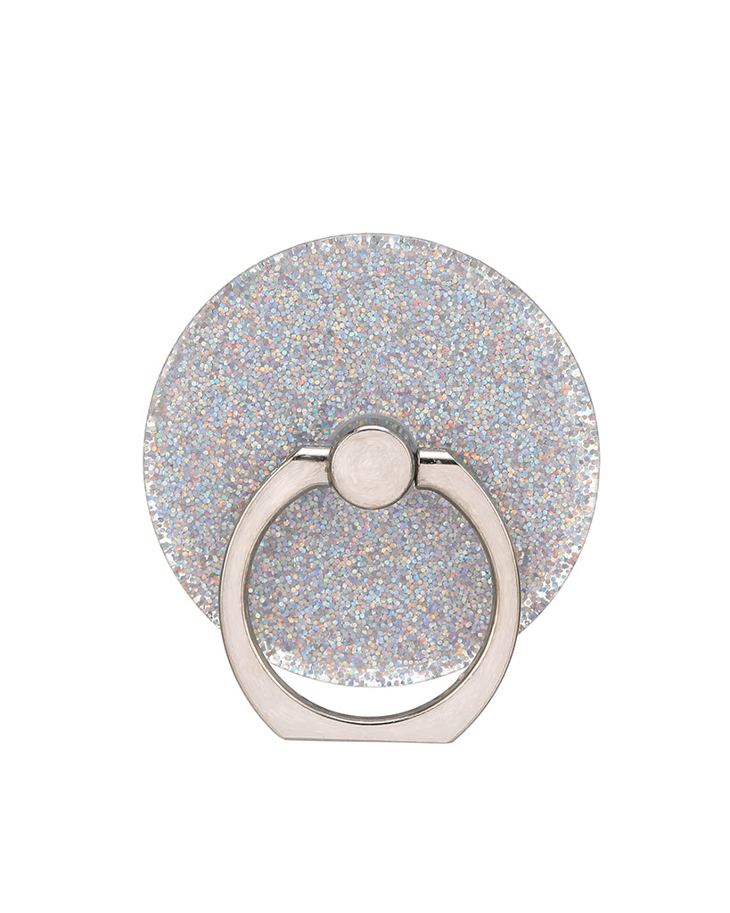 Glitter round phone ring holder