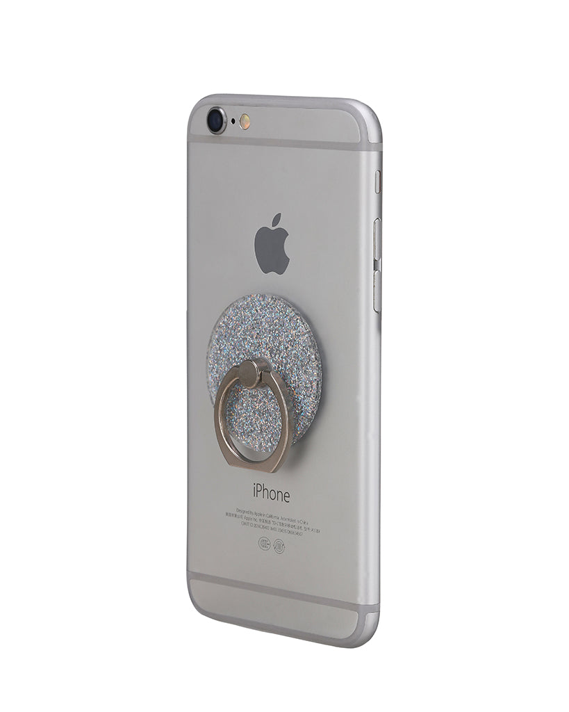 Glitter round phone ring holder