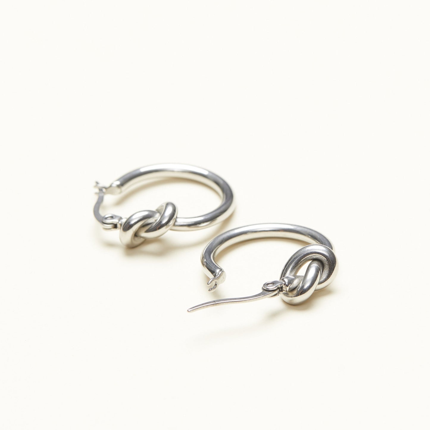 French Knot Hoop Earrings