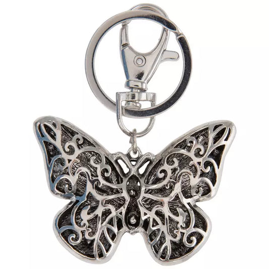 Butterfly alloy key chain