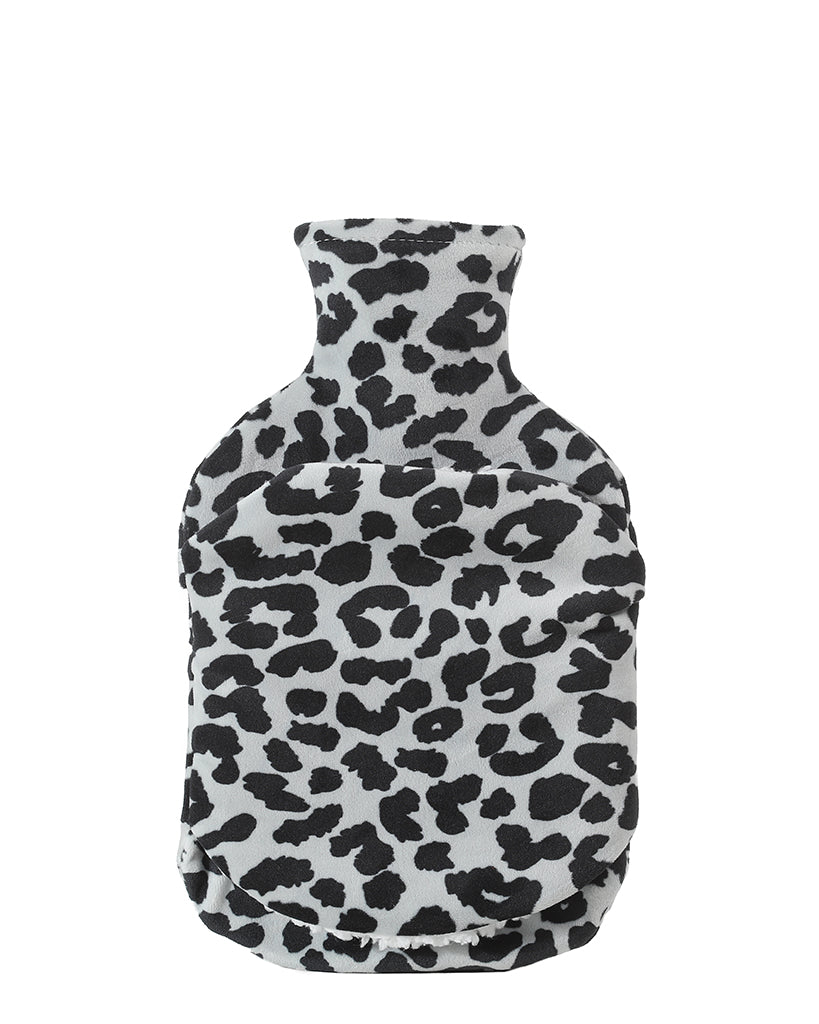 leopard print hot-water bottle