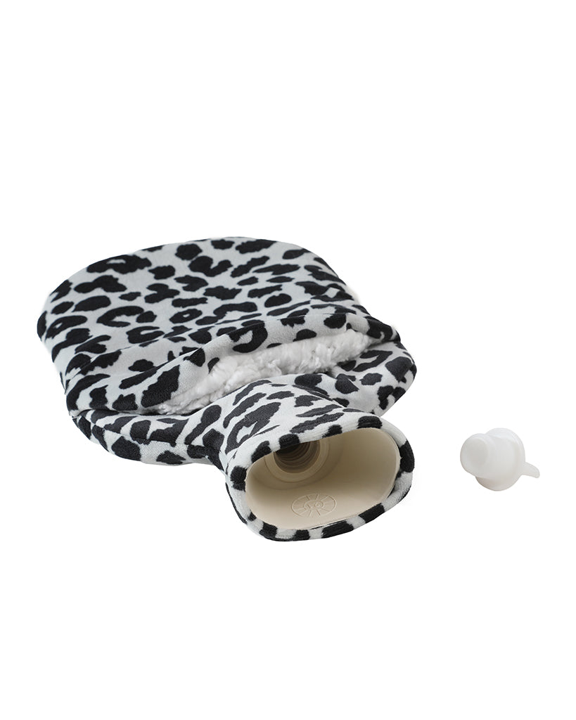 leopard print hot-water bottle