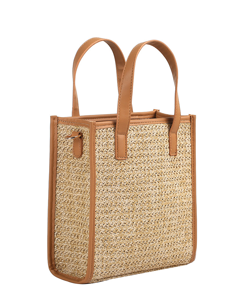 Women Straw bag handle bag