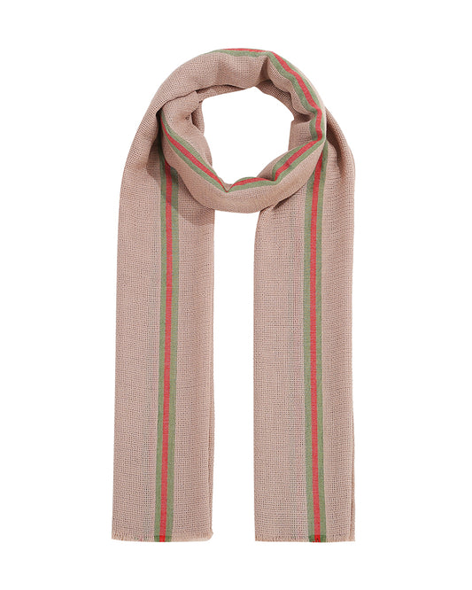 Vertical striped scarf