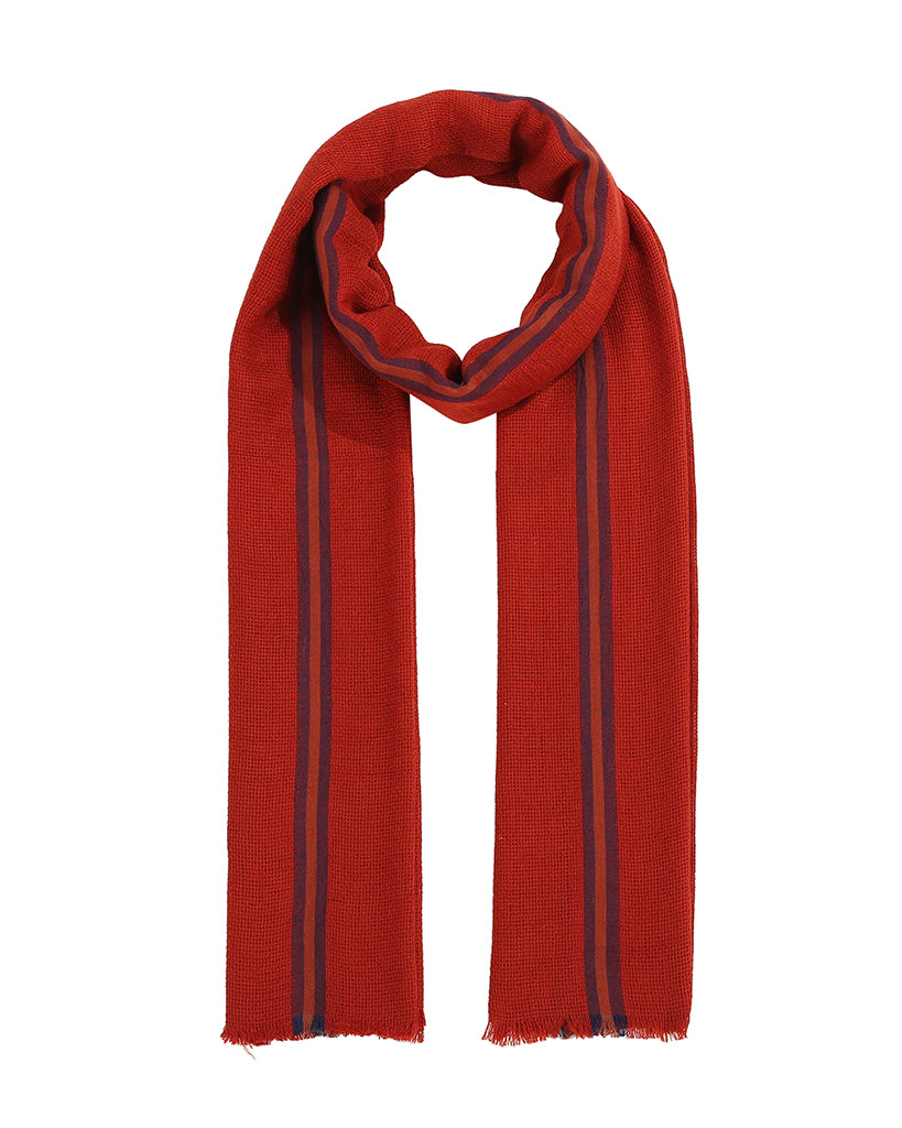 Vertical striped scarf