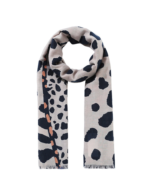 Cow-print Balinese scarf