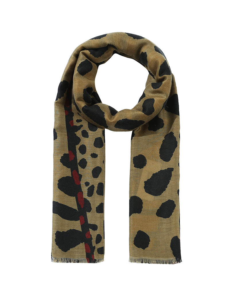 Cow-print Balinese scarf