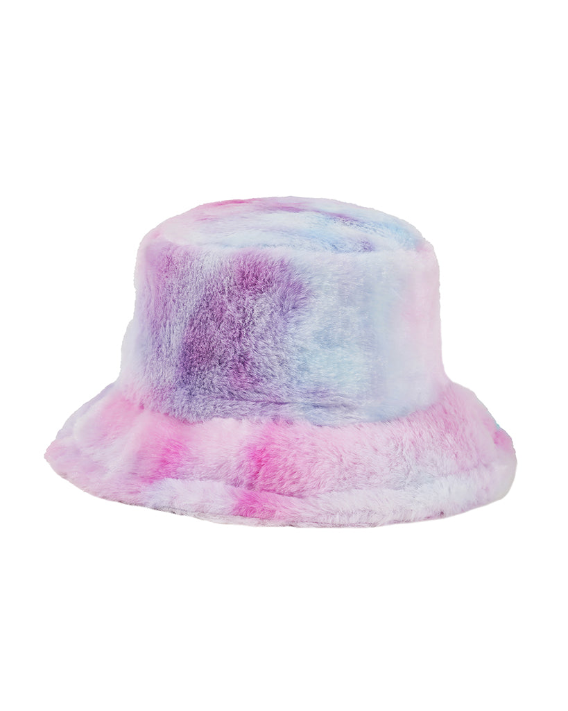 AW fake fur bucket hat