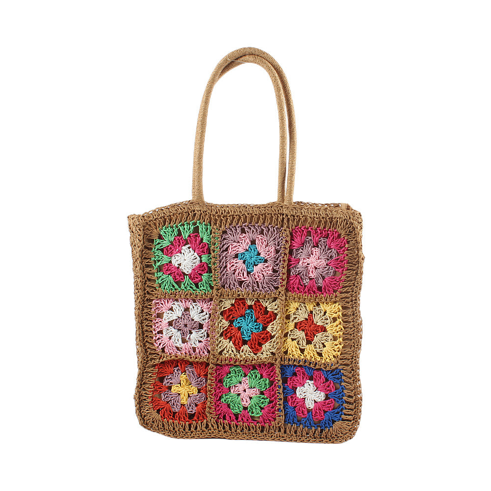 Women Straw bag handle bag