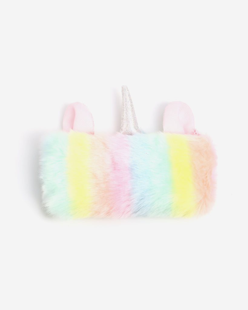 Rainbow Note book fur cover unicorn