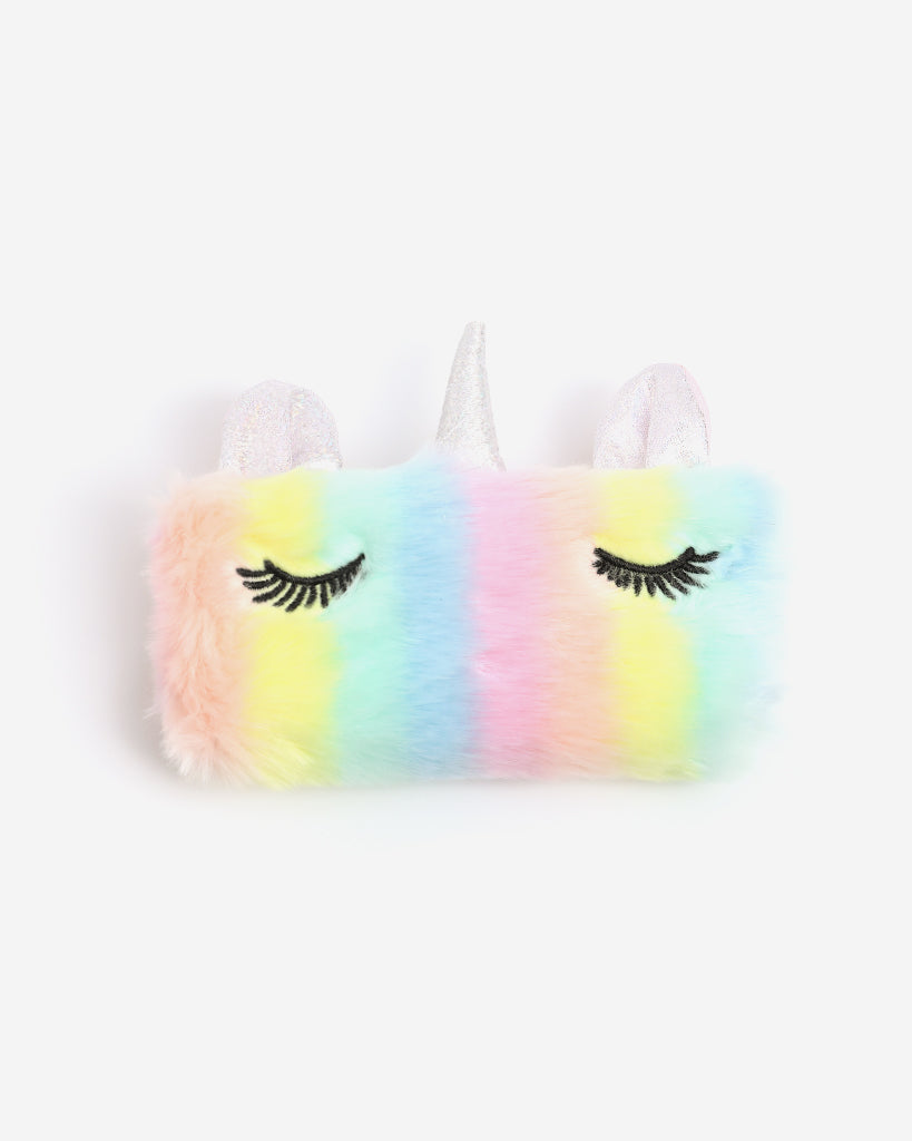 Rainbow Note book fur cover unicorn