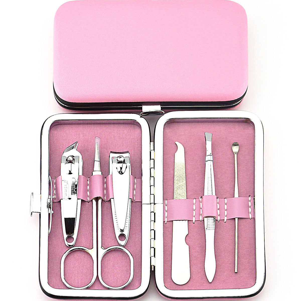 7pcs/set Rose Gold Portable Manicure & Beauty Tool Kit, Personal Care Tools For Ear Cleaning, Foot Care, Nail Grooming