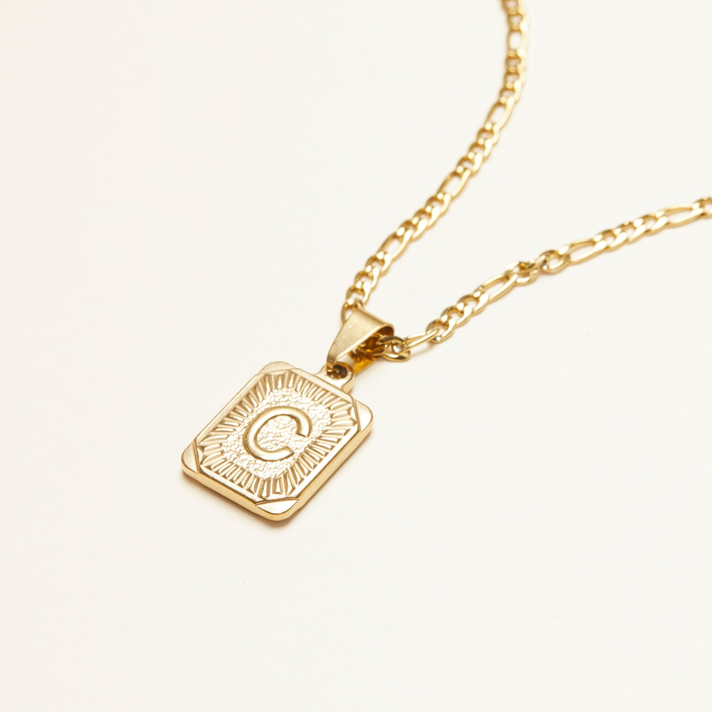 Monogram Initial Charm Necklace