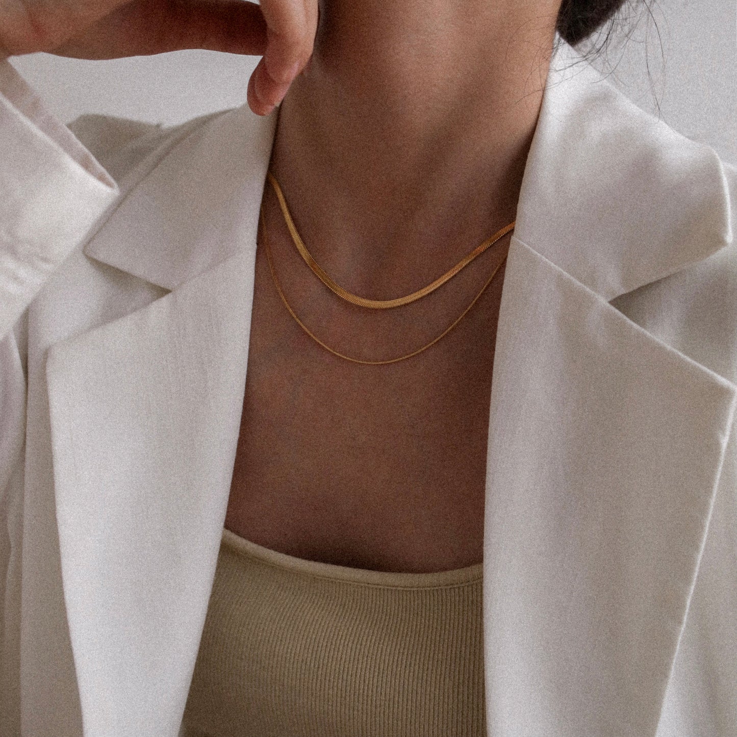 Double Herringbone Necklace