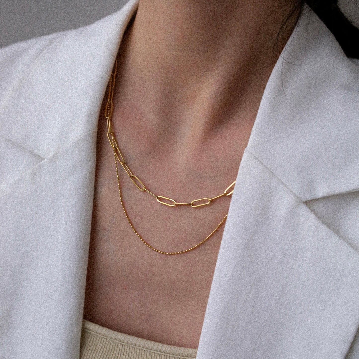 Thick Paperclip Chain Necklace