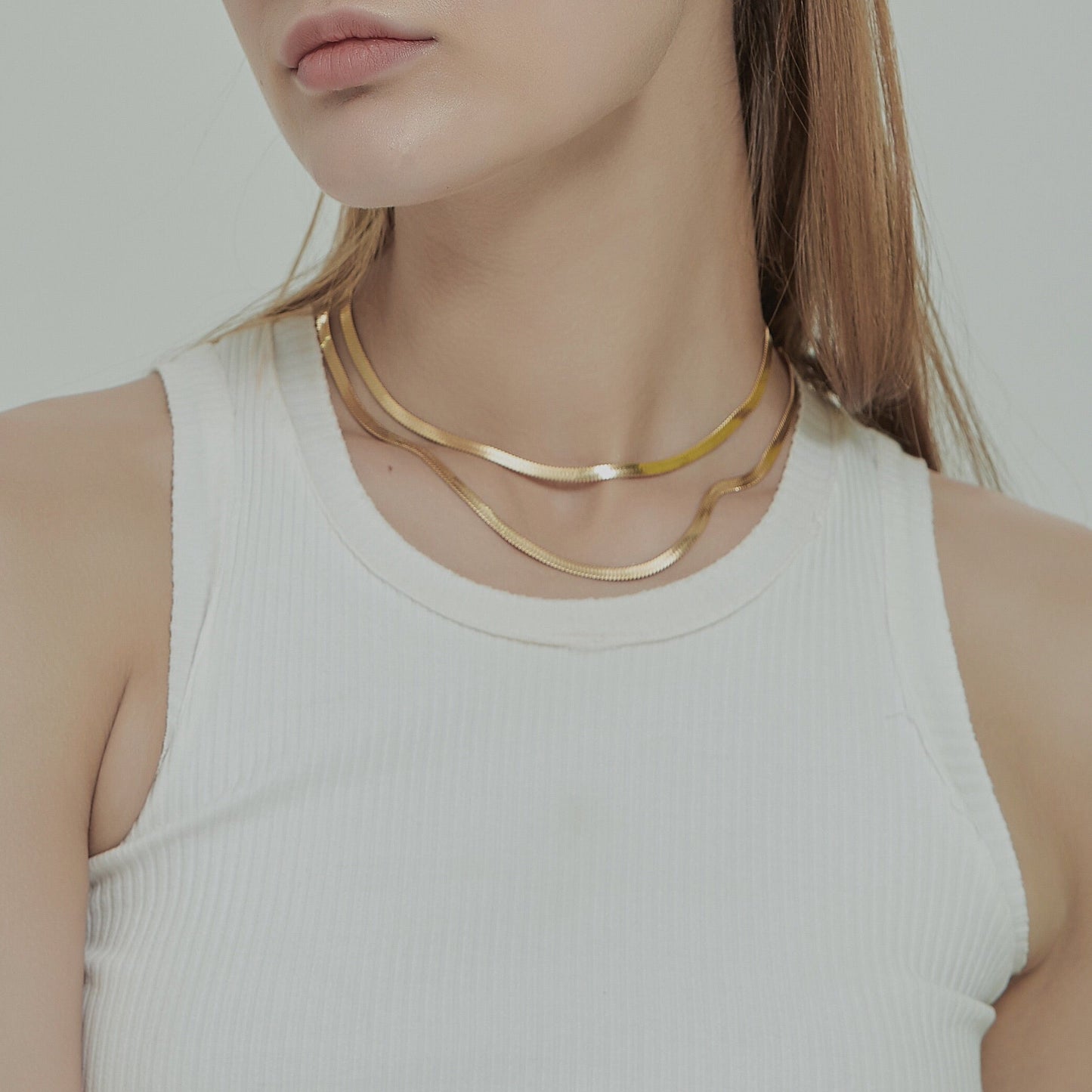 Herringbone Snake Necklace / Choker (2 styles)