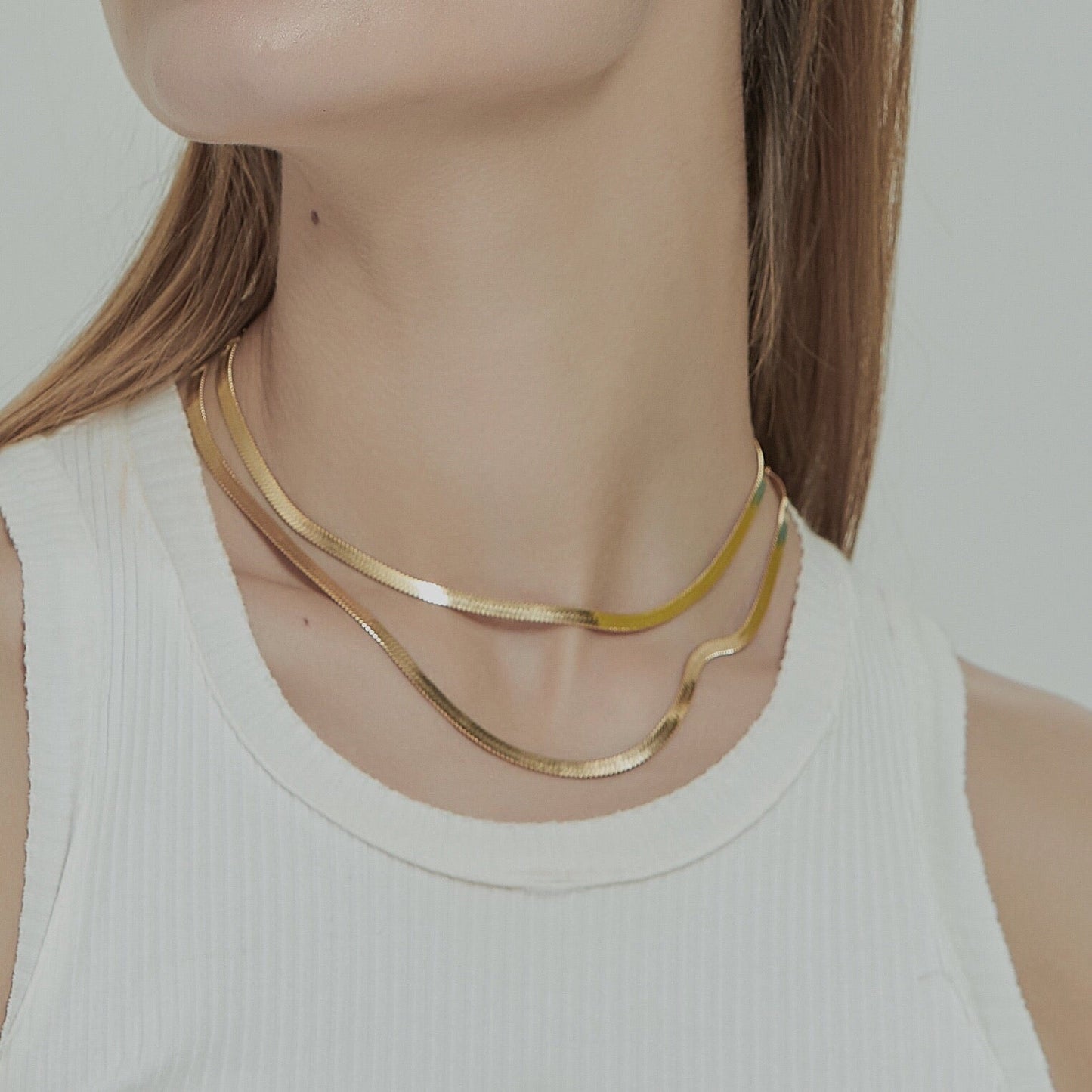 Herringbone Snake Necklace / Choker (2 styles)