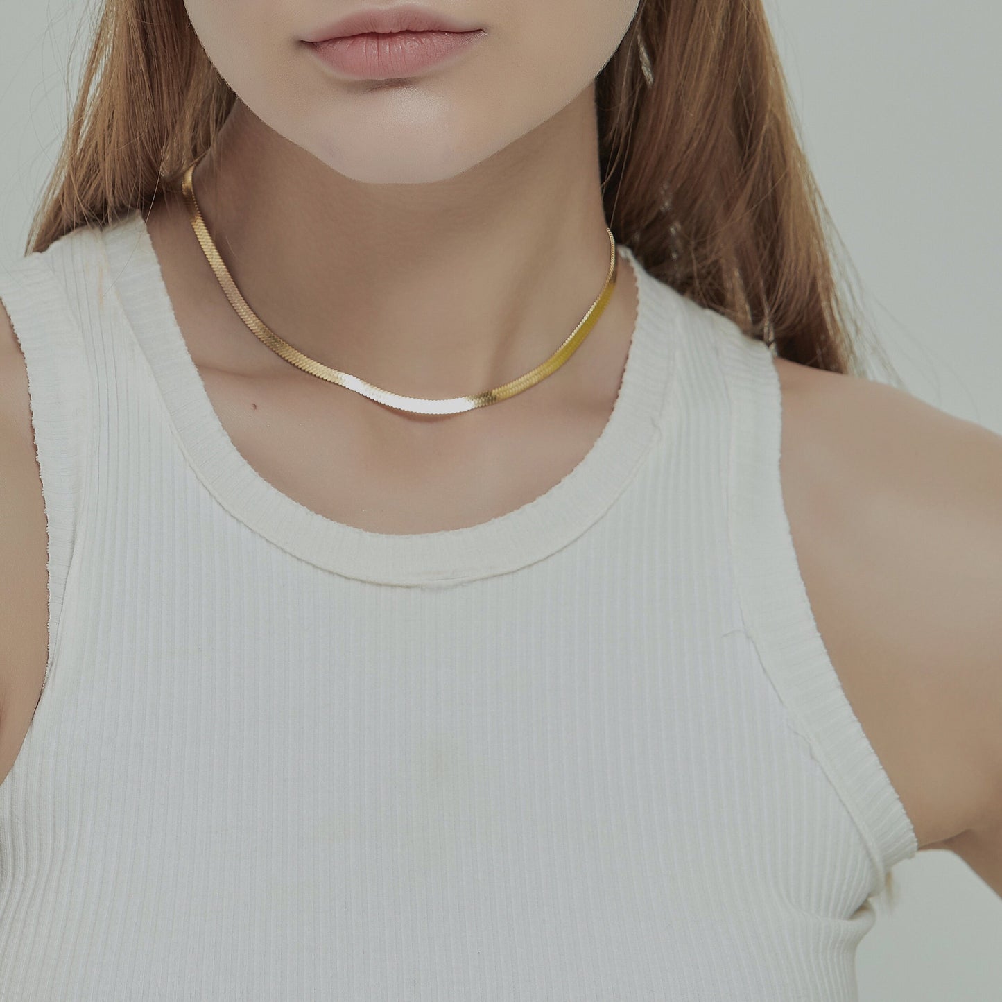 Herringbone Snake Necklace / Choker (2 styles)